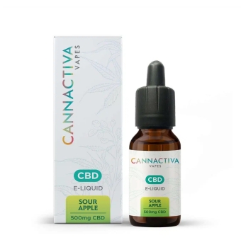 E-liquid de CBD Sour Apple 5%